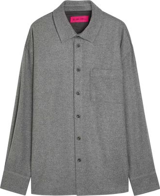 The Elder Statesman Wool-blend Overshirt - Grey - M