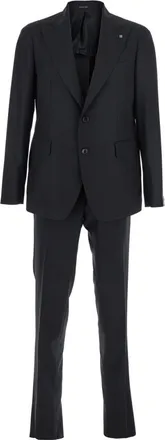 Tagliatore Black Single-Breasted Suit