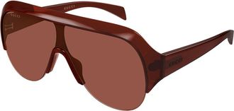 Gucci GG2023S 004 Womens Sunglasses Burgundy Size 99 - Free RX Lenses - Free RX Lenses
