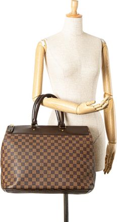 Louis Vuitton Pre-owned Womens Damier Ebene Distinctive Pm Tote - Brown Textile - One Size