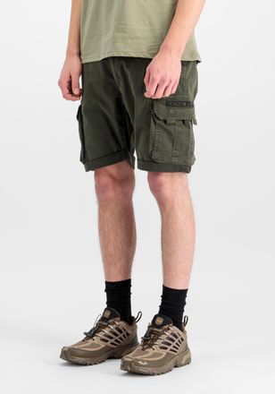 Alpha Industries Shorts ALPHA INDUSTRIES Crew Short, Herren, Gr. 29, Normalgr&ouml;ssen, grau (grauschwarz), Obermaterial: 98% Baumwolle, 2% Elastan; Futter: 100% Baumwolle