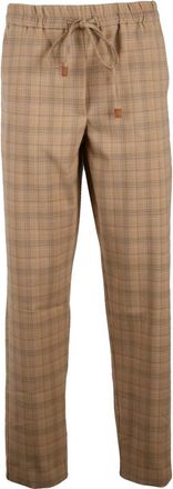 Marella Sport Pantalone - Dames - Straight fit broeken - Bruin - XS - Wol - Broeken
