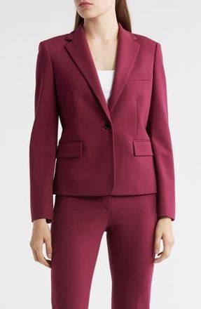 Theory One-Button Jacket in Berry at Nordstrom Rack, Size 00