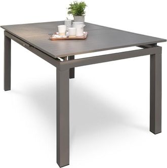 DCB Garden Mesa de jardín 10 plazas de aluminio