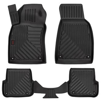 OEM Alfombrillas De Goma 3d Para Coche: Audi A6 C6 (sed&aacute;n, Familiar, Avant, 2004-2006) - Borde De 5 Cm