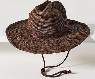 Wyeth Nyc Raffia Braided Rancher Hat