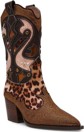 Betsey Johnson Journie Western Boot in Leopard at Nordstrom, Size 6.5