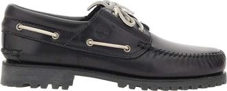 Timberland Authentieke Sailorschoenen - unisex - Bootschoenen - Zwart - 44 EU - Leer - Schoenen