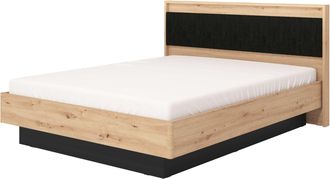 Inosign Bettgestell »Ascalon, gepolstertes Kopfteil, bezogen mit weichem Cordstoff« Liegeflächen 160 oder 180x200 cm, FSC -zertifizierter Holzwerkstoff