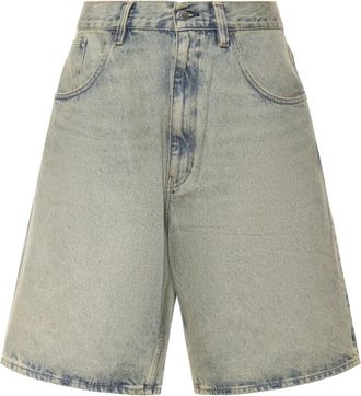Sunflower Super Wide Short - Heren - Denim shorts - Blauw - W30 - Denim - Korte Broeken
