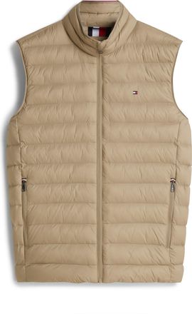 Tommy Hilfiger Steppweste TOMMY HILFIGER PACKABLE RECYCLED VEST, Herren, Gr. XXL, coastal taupe, Web, Obermaterial: 100% Polyamid, normal h&uuml;ftlang, Westen Steppweste