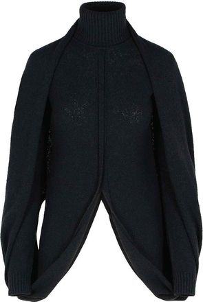 Sportmax Adepto Virgin Wool Blend High Neck Sweater