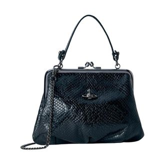 Vivienne Westwood Handbags, female, Black, Size: ONE SIZE Granny Frame Purse