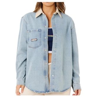 Rip Curl Surf Side Relaxed Denim Shirt Hemd f&uuml;r Damen | grau