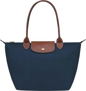 Longchamp Tassen, Dames, Blauw, ONE Size, Originele Le Pliage Schoudertas