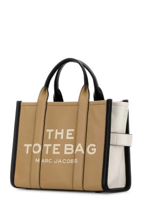 Marc Jacobs Womens Two-Tone Leather Medium The Tote Bag Shopping Camelmulti Borse A Mano