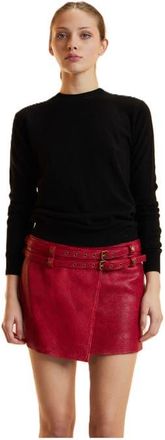 Cynthia Rowley Leather Wrap Skirt in Red at Nordstrom, Size X-Small