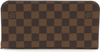 Louis Vuitton Brown Damier Canvas Pvc Long Wallet (Bi-Fold) (Pre-Owned)