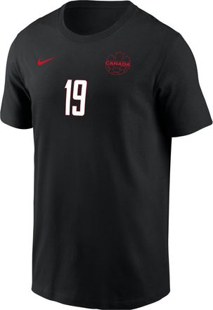 Nike Alphonso Davies Team Canada Nike Mens Soccer T-Shirt in Black | M11332P378CAAD-BLK