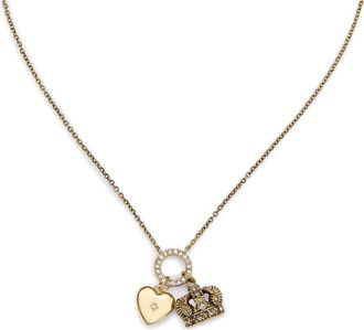 Kurt Geiger Charm Pendant Necklace in Gold at Nordstrom