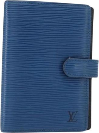 Louis Vuitton Pre-owned Accessories, female, Blue, Size: ONE SIZE Pre-owned Leather Home-Office Accessory