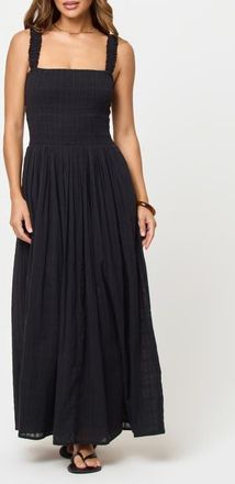 L*Space Wren Cotton Maxi Cover-Up Dress in Black at Nordstrom, Size X-Large