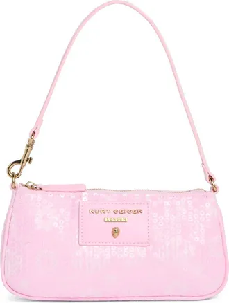 Kurt Geiger Highgate Small Sequin Wristlet in Light/Pastel Pink at Nordstrom Rack
