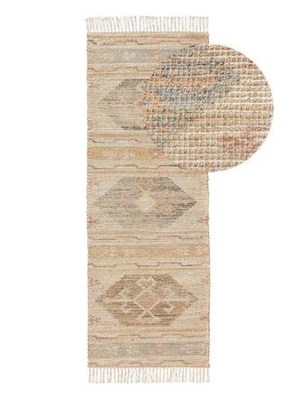 benuta Alfombra de yute multicolor 70x200