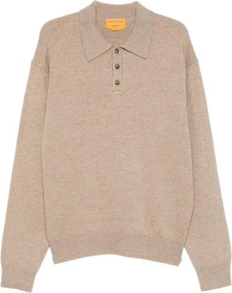 Guest In Residence button-fastening polo shirt - Brown