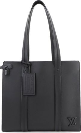 Louis Vuitton Black Leather Tote Bag (Pre-Owned)