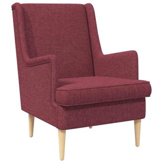 vidaXL Sill&oacute;n Rojo Vino Tela Vidaxl