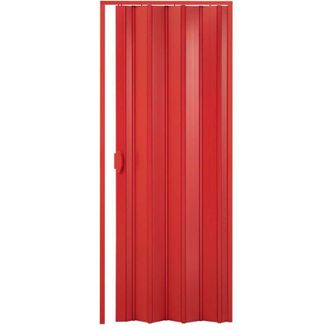 Pinto Pinto - Puerta Plegable De Interior En Kit De Pvc Mod. Simona Rojo 82x220 Cm