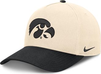 Nike Iowa Campus Prep Rise Nike Mens College A-Frame Adjustable Hat in Brown | NC2A014MIA-TRY