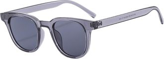 Generic Small Frame Mens Vacation Sunglasses Outdoor Womens Vacation Sun Glasses(Grey)