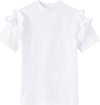 D'Estrëe Paris Womens Sophie Rucher Tee In White