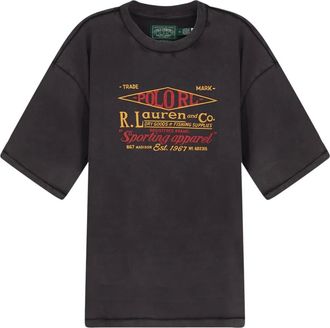 Polo Ralph Lauren T-shirt Girocollo a Costine - - Tops - Uomo - Nero - XL