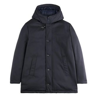 Fay Winter Jackets, male, Blue, S, Blue Winter Coat Stylish Design