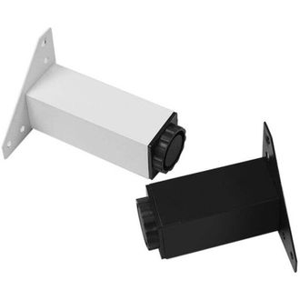 OEM Juego De 4 Patas Para Muebles, Tornillos Incluidos, Patas De Aleaci&oacute;n De Aluminio Para Bricolaje, Peque&ntilde;as, 10 Cm, Blancas - Crezuo