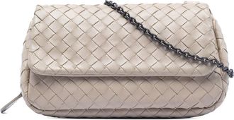 Bottega Veneta Pre-owned Bottega Veneta Mini Nappa Intrecciato Expandable Chain Flap Crossbody Ladies V7DRDAAIBFILTA8X