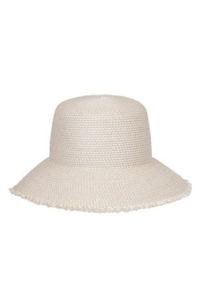 Eric Javits Squishee Straw Bucket Hat in Cream at Nordstrom