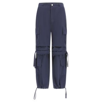 Freddy Pantaloni cargo con doppie tasche e coulisse intermedia