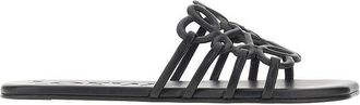 Loewe Anagram Petal leather slides Woman 37