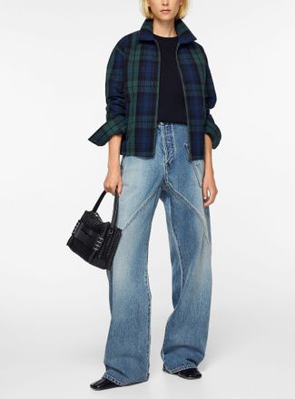 J.W.Anderson Womens Checkered seersucker jacket