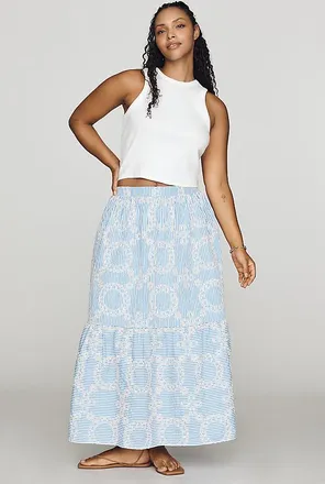 English Factory Tiered Maxi Skirt
