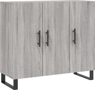 vidaXL Aparador de madera de ingeniería gris Sonoma 90x34x80 cm Vidaxl