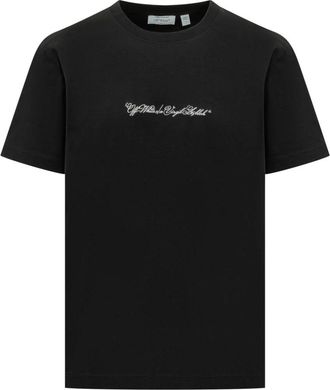 Off-white Script Arrow SS Tee - Heren - T-shirts - Zwart - XS - Katoen - Tops