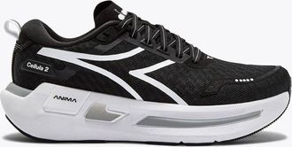 Diadora Womens Cellula 2 Running Shoe In Black /white