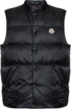 Moncler Black Sleeveless Logo Jacket