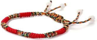 Generic Handmade Weave Woven Knots Bracelets Mens Womens Lucky Red String Bracelets Exquisite Jewelry,Red Clever