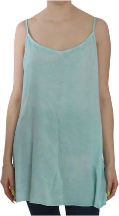 Ermanno Scervino Spaghetti Top zonder Mouwen - Dames - Tops zonder mouwen - Blauw - L - Tops